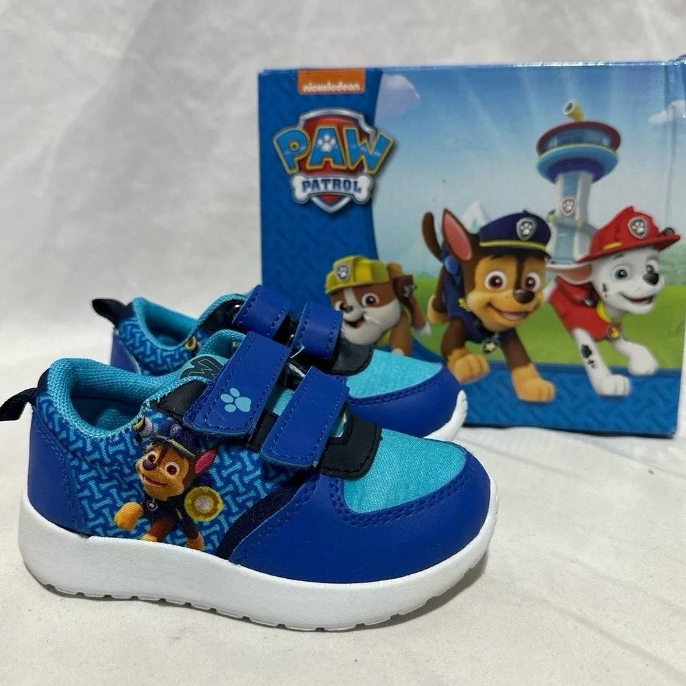 Paw Patrol Velcro Shoes Blue New With Box